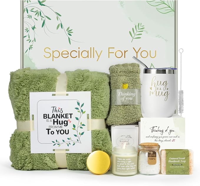 Sympathy Gift Baskets for Loss of Loved One, Bereavement Care Package for Women, Condolence Gift for Mom, Dad, Husband – Grief Support, Miscarriage Gifts for Mother, Sorry for Your Loss