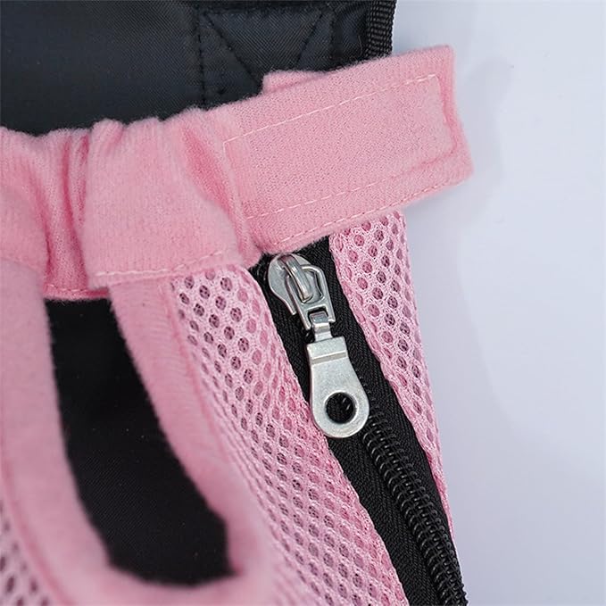 Portable Pet Carrier Backpack, Adjustable Pet Front Cat Dog Carrier Backpack Travel Bag for Small Medium Dogs Cats Puppies, Cat Backpack Carrier for Hiking Cycling (F, M)