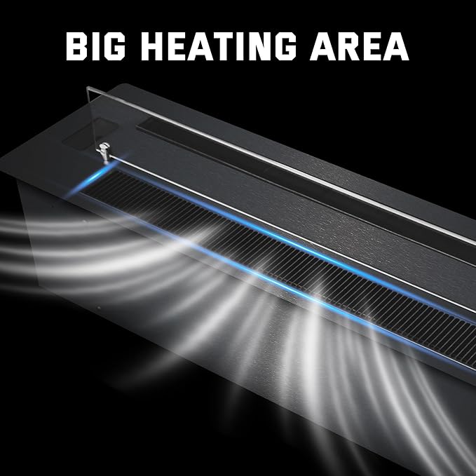 70.9" 3D Water Vapor Electric Fireplace Heater - Humidifier Function,Smart APP/Remote Control,Colorful Realistic Flame, Decorative Steam Atomizing Fireplace for Home, Office, Hotel & Restaurant