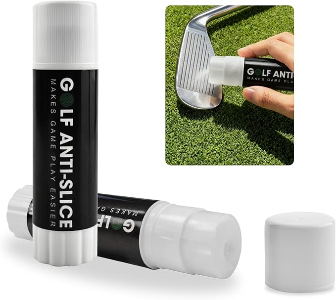 2 Pieces Golf Anti-Slice/Hook Compound for Clubs Reduce Spin & Fix Slices Improves Ball Control, Distance and Accuracy Increases, Practice Aid Gifts for All Golfers(1.27 OZ)