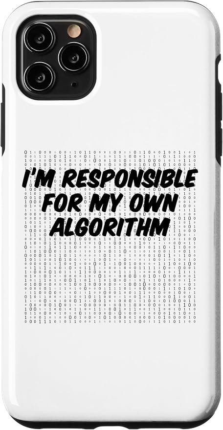 iPhone 11 Pro Max Binary Code Computer Algorithm AI Artificial Intelligence Case