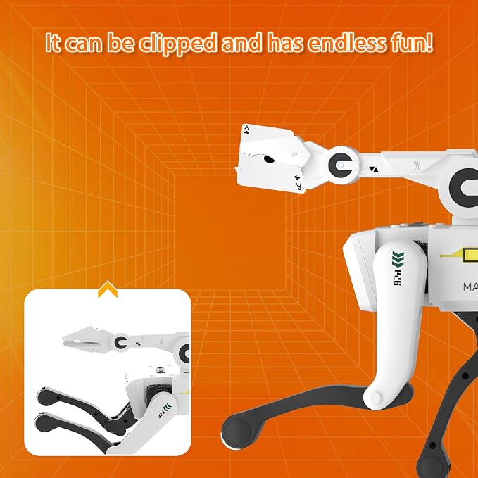 Robot Dog with Claw - Interactive STEM Pet with Voice Control, 30+ Actions & Remot contol, Durable Design for Kids Age 6+