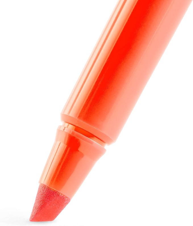 BIC Brite Liner Highlighters, Chisel Tip, 12-Count Pack of Orange Highlighters, Ideal Highlighter Set for Organizing and Coloring | Ideal for Organizing and Coloring | Translucent Ink Emphasizes Text | Long-Lasting Formula, ACMI Certified