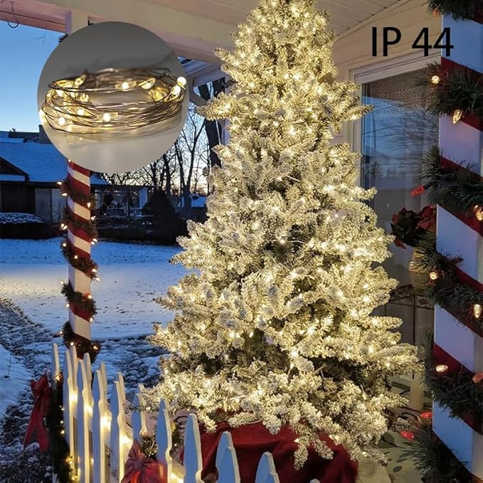 4 Pack Fairy String Lights,6.56FT 20LED,2AA Battery Operated,Timer Founction,Copper Wire String Lights, IP65 Waterproof,Indoor/Outdoor flexible for DIY ,Party, Bedroom, flowers decoration(Warm White)