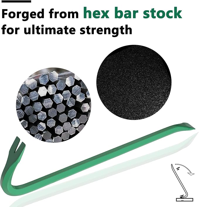 Monkey King Bar-48IN Pry Bar Gooseneck Wrecking Bar-Crowbar tool for Many pulling