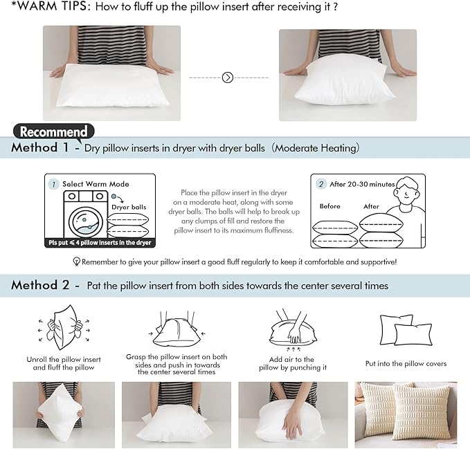 MIULEE 14x36 Inch Throw Pillow Insert for Couch Sofa Bed | Premium Virgin Filling, Soft Brushed Fabric, Rectangle Decorative Pillow, Lumbar Back and Neck Support