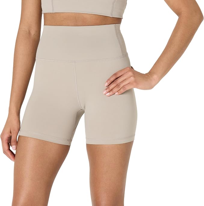 Amazon Essentials Women's Active FormFlex Buttery Soft High Waist Biker Shorts