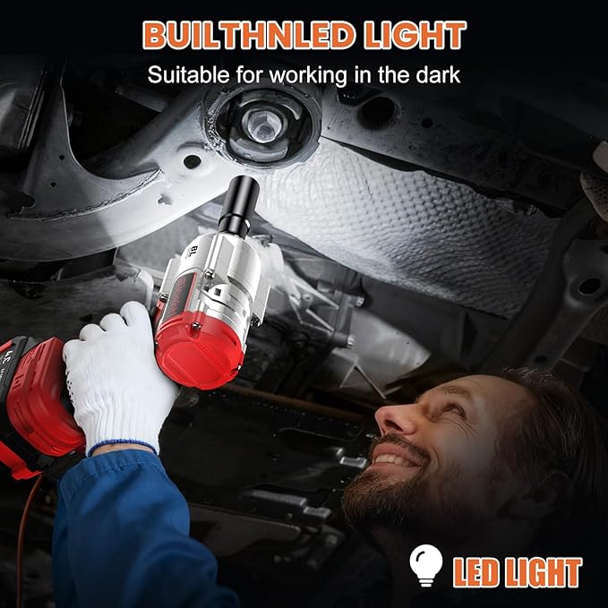 New Upgrade 3-in-1 Impact Wrench, High Torque 900 Ft-Lbs (1200 Nm) 21V MAX 1/2" Brushless Impact driver, 5500 RPM | 3-in-1 Set with Sockets • Drill • Screwdriver | Impact drill for Truck RV Car & Home