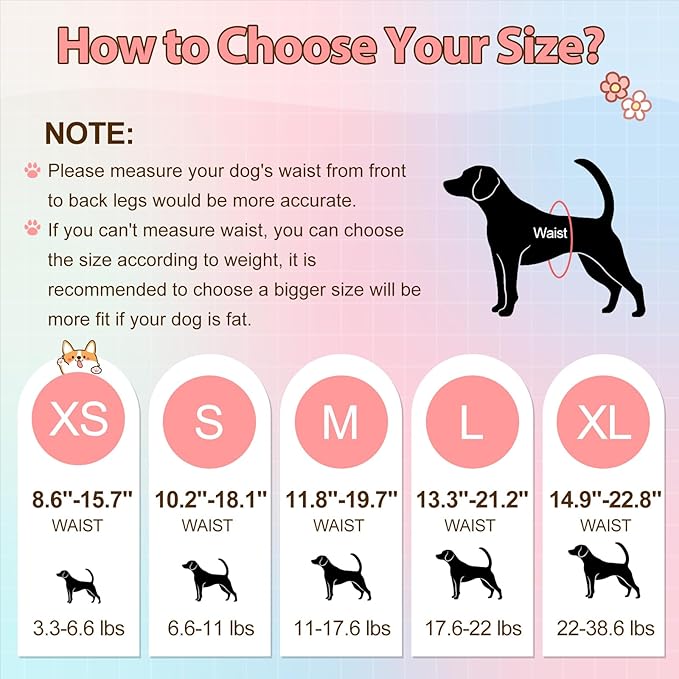Ambreview Disposable Dog Diapers Female, Just Pull It Up, Doggie Diapers for Female Dogs, Strong Absorbency | Leak Proof, for Dogs in Heat | Elderly | Disabled, L 100 PCS