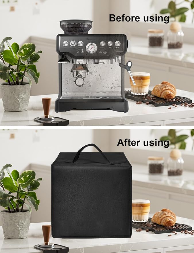 Espresso Machine Cover for BES870XL/ BES880BSS/BES876BSS Coffee Maker | Latte Maker Cover,Heavy Duty Heat-Resistant Waterproof Nylon Case for Espresso Machine