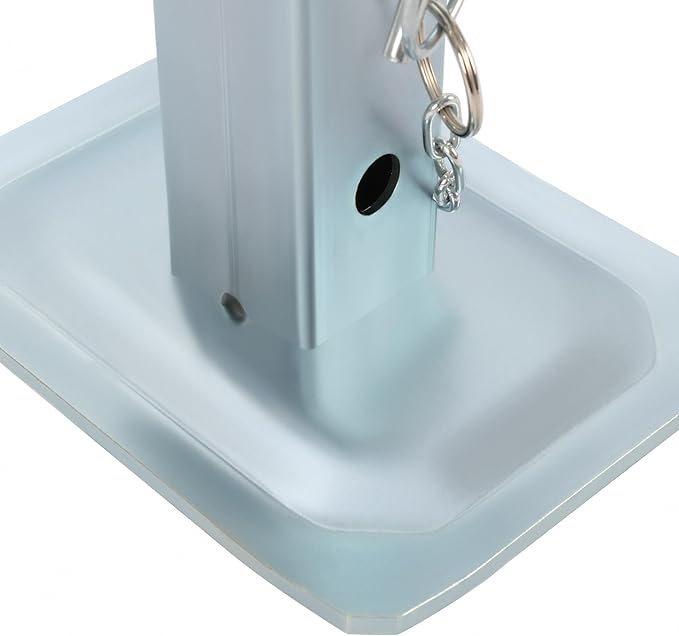 ALMULOO Jack Stand Adjustable Compatible with Square Jacks with 2" Square Tube 8000LBS Trailer Jack Drop Legs W/5 Mounting Holes Heavy Duty Steel