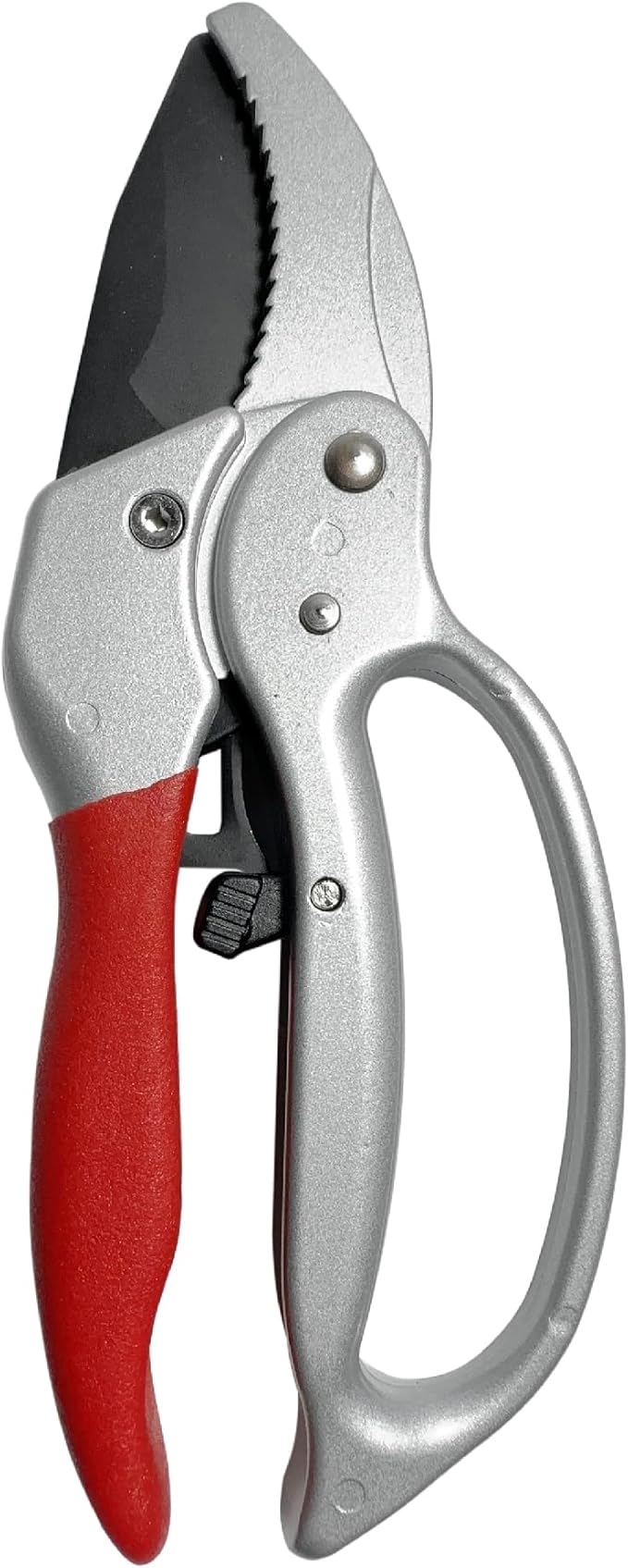 Ratchet Anvil Pruning Shears,Anvil Pruner For Gardening,Hand Pruners for Tree trimming,Carbon Steel Garden clippers, Garden Shear, Pruning Shear,Heavy Duty ratchet shears for Hardy branches,deadwoods