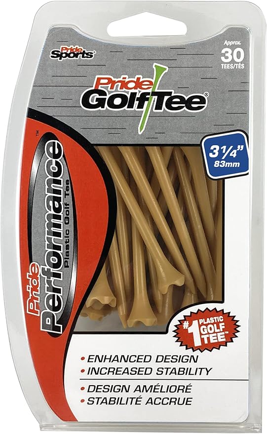 Pride Performance 3-1/4" Golf Tee, 30 Count