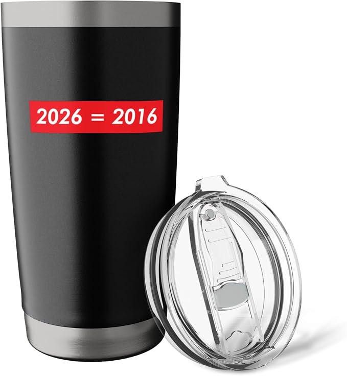 2026 Equals 2016 Funny Gen Z Nostalgia Teen Escapism Tween Stainless Steel Insulated Tumbler