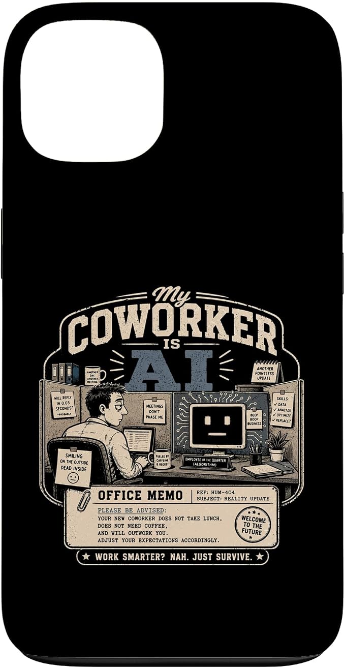 My Coworker is AI Office Humor Funny Workplace Replacement Case for iPhone 13