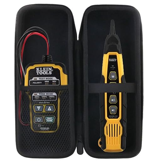 Hard EVA Carrying Case Compatible with Klein Tools VDV500-820 Cable Tracer Kit Storage case. (Big)