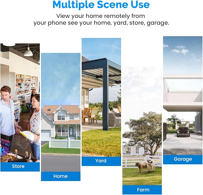 1080P Wireless Security Camera Outdoor, Battery Powered, AI Human Detection, Color Night Vision, 2-Way Audio, IP65 Waterproof, 2.4G Wi-Fi, Cloud Storage (1 Spotlight)