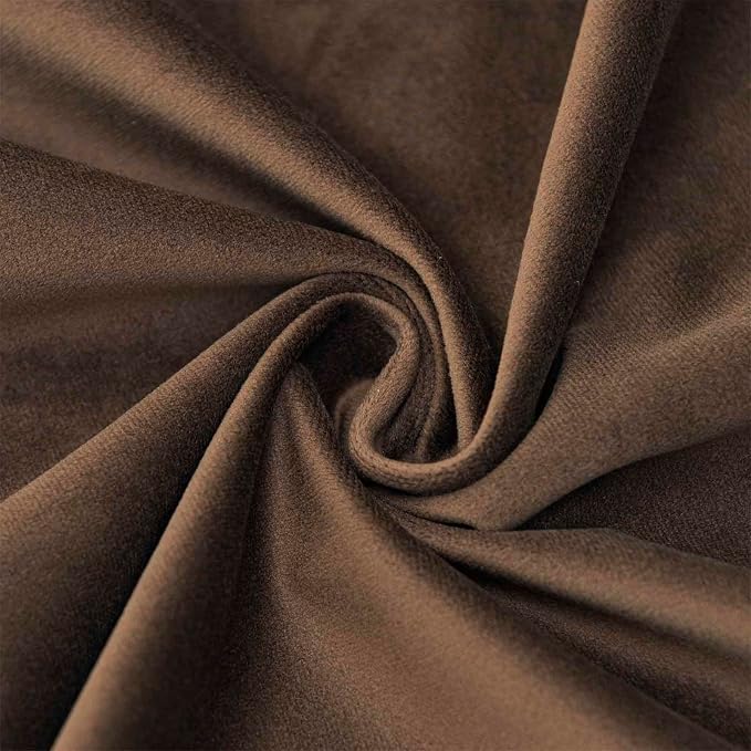 Throw Pillow Covers Set of 2 for Couch Bed Velvet Cushion Cover 14x14,Brown | Decorative Pillow Covers with Invisible Zipper for Sofa Living Room Bedroom Home Decor Modern