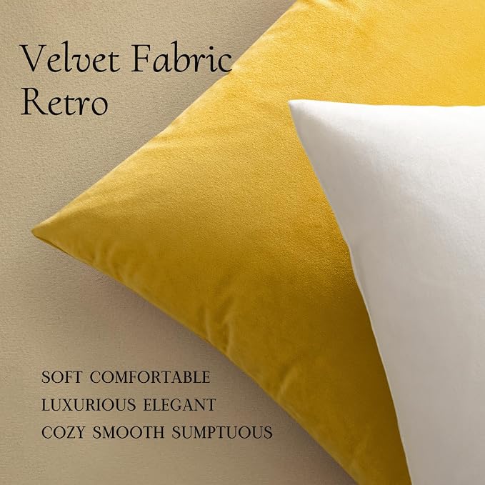 MIULEE 26x26 Inch Pack of 2 Euro Velvet Throw Pillow Covers Pure White | Soft Solid Decorative Euro Sham, Modern Luxury Home Decor, for King Bed Sofa Couch Bedroom Livingroom