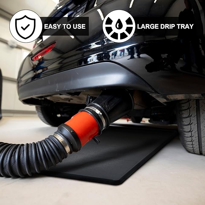 2 Pcs Auto Drip Tray Oil Drip Pan for Under Car Plastic Oil Tray Keep Garage Show Room Driveway Floor Safe and Clean from Fluid Drippings (35 x 24 Inch)