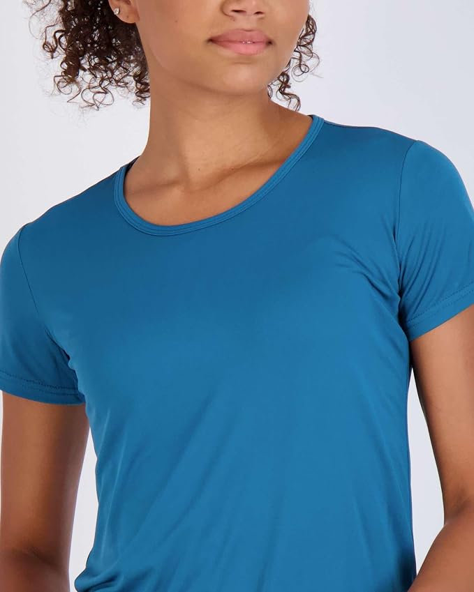 5 Pack Women's Dry Fit Short Sleeve Athletic Gym Workout Running Tops | Available in Plus Size, Exercise, Sports, Fitness, Quick Dry, Cooling, Moisture Wicking, Loose Basic Tees, Yoga, Pilates