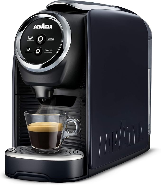 Lavazza BLUE Classy Mini Single Serve Espresso Coffee Machine LB 300, 5.3" x 13" x 10.2" 2 Coffee selections: simple touch controls, 1 programmable free dose and 1 pre-set