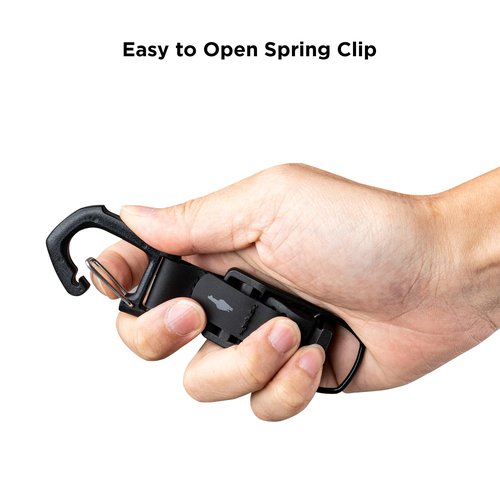 ALPAKA HUB Carabiner: Quick Release Keychain with Magnetic Belt Clip - EDC Carabiner for Keys - Tactical Gear & Backpack Accessories - Attach to ALPAKA Sling Bag, Belt Loops, and More