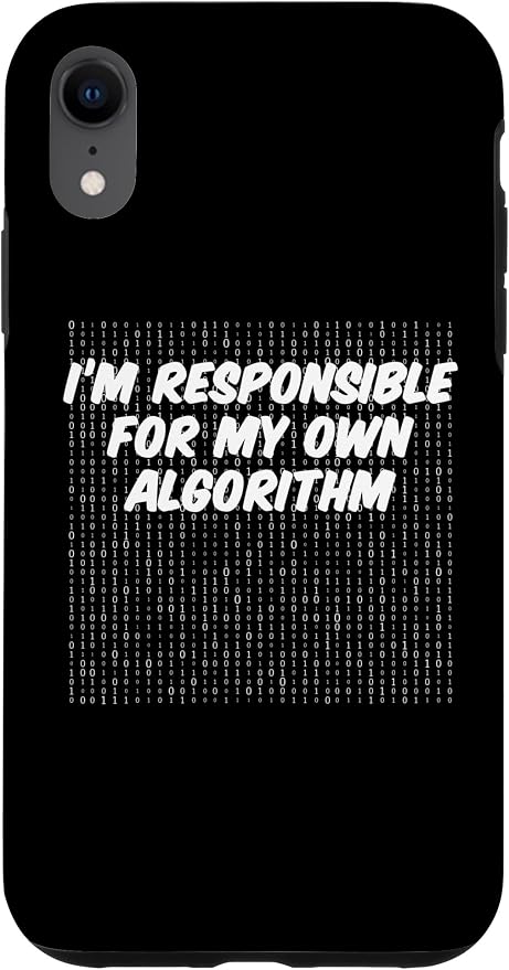 iPhone XR Binary Code Computer Algorithm AI Artificial Intelligence Case