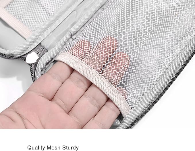 Electronic Organizer Travel Case Water Resistant Cord Pouches for Organization,Cable Organizer,All-in-One Double Layers Storage Bag for Accessories,Charger, Cable
