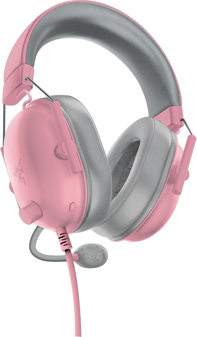 Razer BlackShark V2 X Wired Xbox Gaming Headset, Pink | 50mm Drivers, Cardioid Mic, Lightweight, Comfortable Noise Isolating Earcups, For Xbox Series X, Series S, PS5, PC, Switch