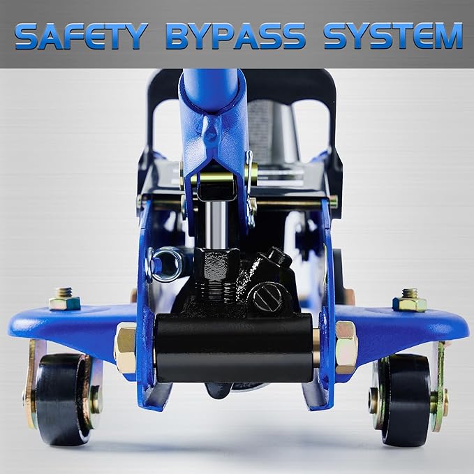 TONDA Floor Jack, Hydraulic Portable Car Lift Jack, 1.5 Ton (3,000 lb) Capacity (Blue)
