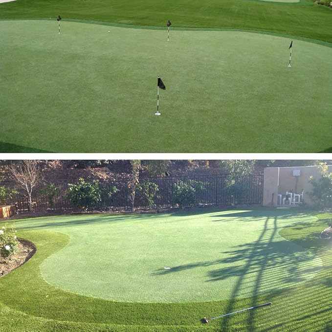 Pro Putting Green Golf Artificial Grass Turf 10FTX66FT， Indoor Outdoor Golf Training Mat, Synthetic Fake Grass for Baseball Football Gym Sports