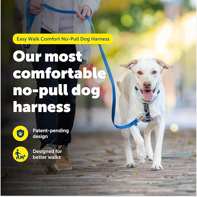 PetSafe Easy Walk Comfort No-Pull Dog Harness - Better Walk Training Harness - Full Body Padded Design - Durable Fabric - 5 Point Adjustable Fit - Everyday Leash Training - Green - Small/Medium