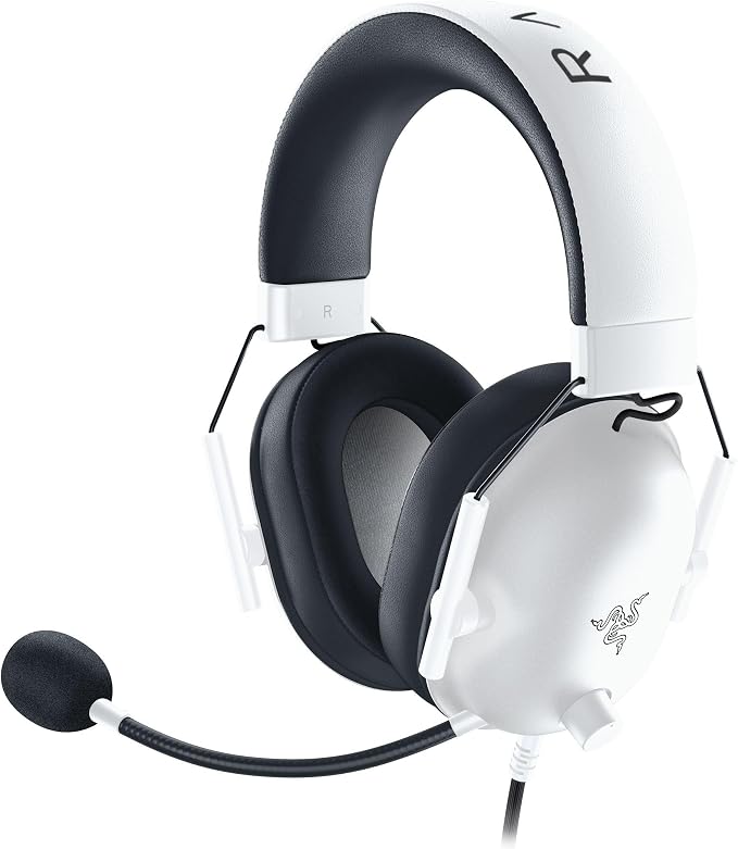 Razer BlackShark V2 X Wired Xbox Gaming Headset, White | 50mm Drivers, Cardioid Mic, Lightweight, Comfortable Noise Isolating Earcups, For Xbox Series X, Series S, PS5, PC, Switch