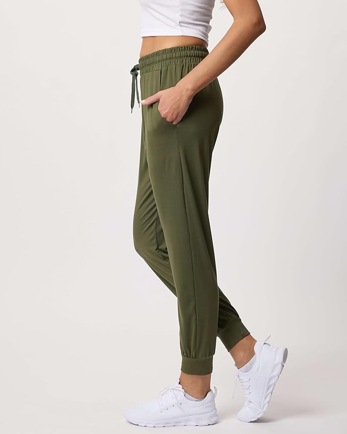 3 Pack Women's Lounge Joggers Sweatpant Active Athletic Yoga Workout Pocket | Available in Plus Size, Ladies Casual, Drawstring Gym Pants, Sleep Bottoms, Hiking, Running, Fitness, Exercise, Pajama, Soft