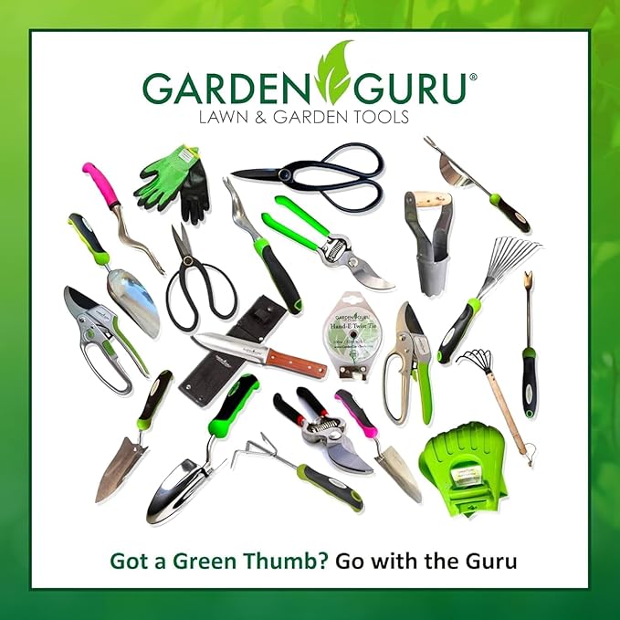 GARDEN GURU Classic Bypass Pruning Shears Clippers ??Heavy Duty Forged Steel Garden Pruners ??Safety Lock ??Non Slip Comfort Grips ??Cuts up to 1??Diameter ??Professional Bypass Pruners for Gardening