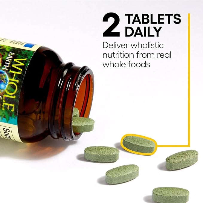 Natural Factors Whole Earth & Sea Women's 50+ Multivitamin & Mineral, 1 Serving Contains Nutrition Equivalent to ½ lb of Veggies, 120 Tablets