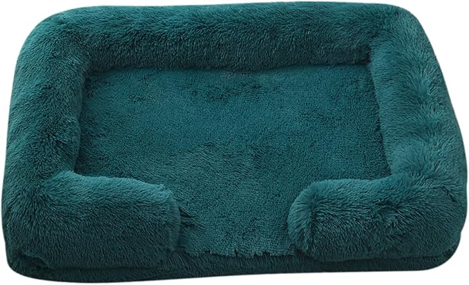 Dog Beds Large Sized dog Orthopedic, Sofa Dog Bed with Waterproof Lining and Nonskid Bottom, Rectangle Washable Dog Bed for Medium Small Dogs and Cats Comfortable ( Color : Blue1 , Size : 31 x 21" )