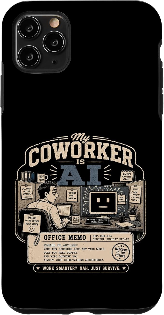 My Coworker is AI Office Humor Funny Workplace Replacement Case for iPhone 11 Pro Max