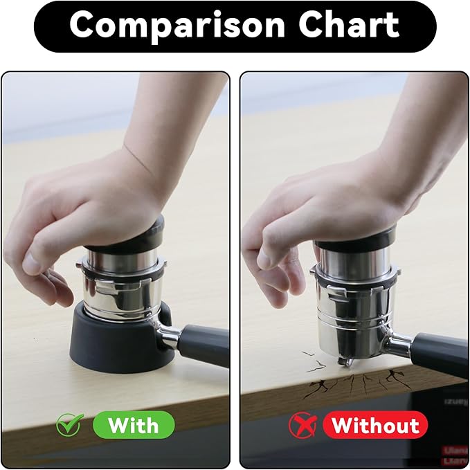 Portafilter Holder for Ninja Espresso Machine, Espresso Tamping Station | for Ninja Luxe Cafe ES601 ES701, Silicone Coffee Tamper Base, Non-Slip, Stable Tamping Support, Protect Countertop