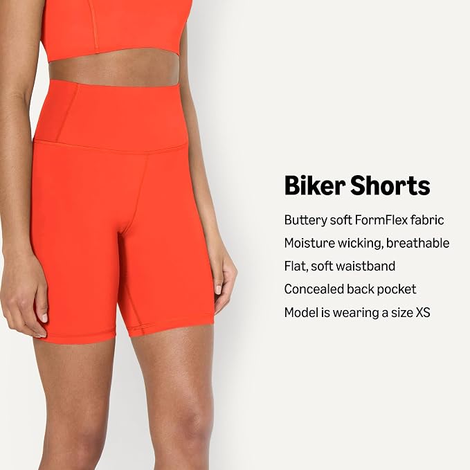 Amazon Essentials Women's Active FormFlex Buttery Soft High Waist Biker Shorts