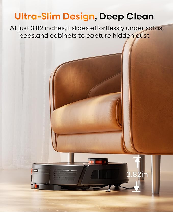 Robot Vacuum and Mop 7000Pa LiDAR Self-Empty Station | Robot Vacuum Ultra quiet cleaning, Alexa voice control, customizable no-go zones for multi-floor households carpets pet hair