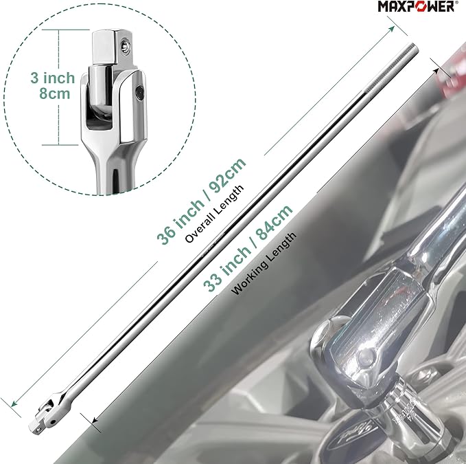 MAXPOWER 36-inch Breaker Bar 3/4" drive