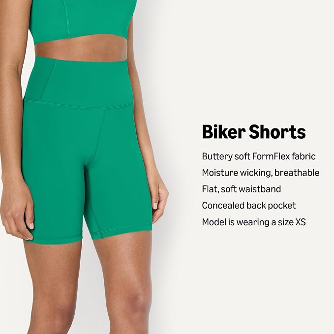 Amazon Essentials Women's Active FormFlex Buttery Soft High Waist Biker Shorts