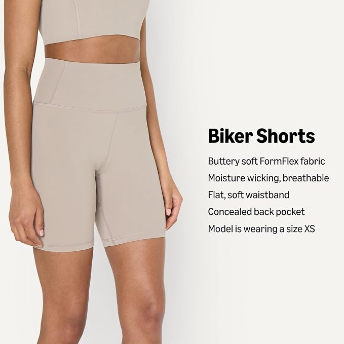Amazon Essentials Women's Active FormFlex Buttery Soft High Waist Biker Shorts