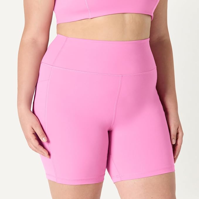 Amazon Essentials Women's Active FormFlex Buttery Soft High Waist Biker Shorts
