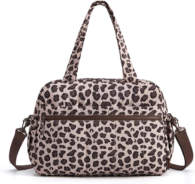 BAGSMART Duffle Bag for Travel, Gym Bag for Women, Weekender Carry on Bag | PVC Wet Pocket, Airline Approved Personal Carry-on Size, Fits Under-seat, One Bag for Gym, Travel, Hospital, Overnight