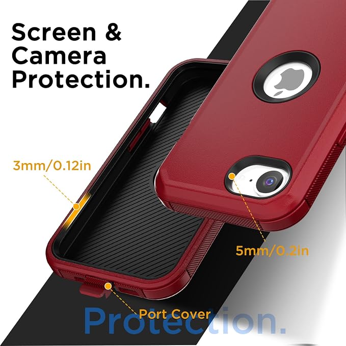 AICase for iPhone 17e/iPhone 16e Case 2026,Heavy Duty Drop Protection Full Body Rugged Shockproof/Drop Proof/Dust proof Military Protective Tough Durable Cell Phone Cover for iPhone 17e/16e 6.1_2