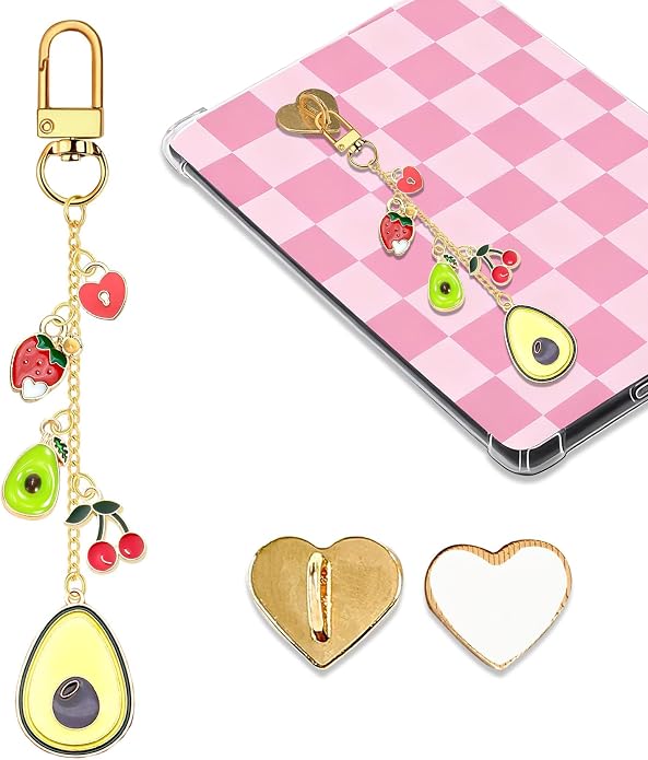 Charm Chains for Kindle,Cute E-reader Phone Charm Bracelets Accessories Compatible for Kindle E-Reader Phone iPad AirPod,Gifts for Reader Booklovers