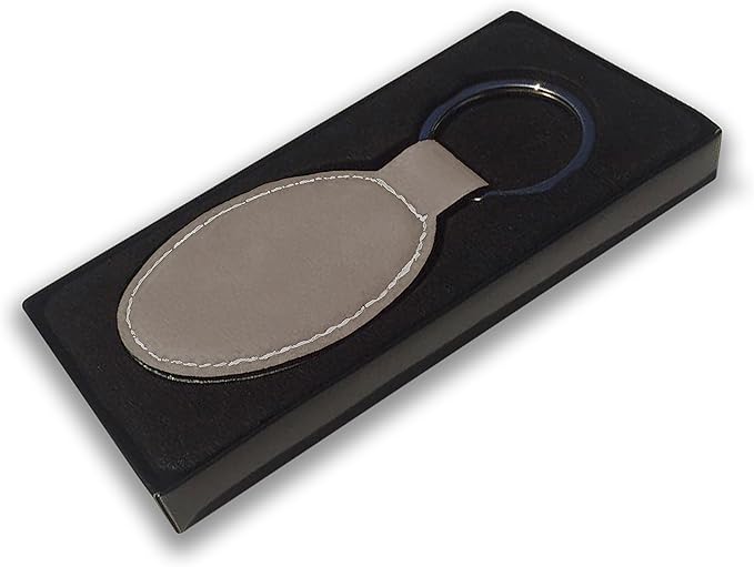 LaserGram Oval Keychain, Sunflowers, Personalized Engraving Included